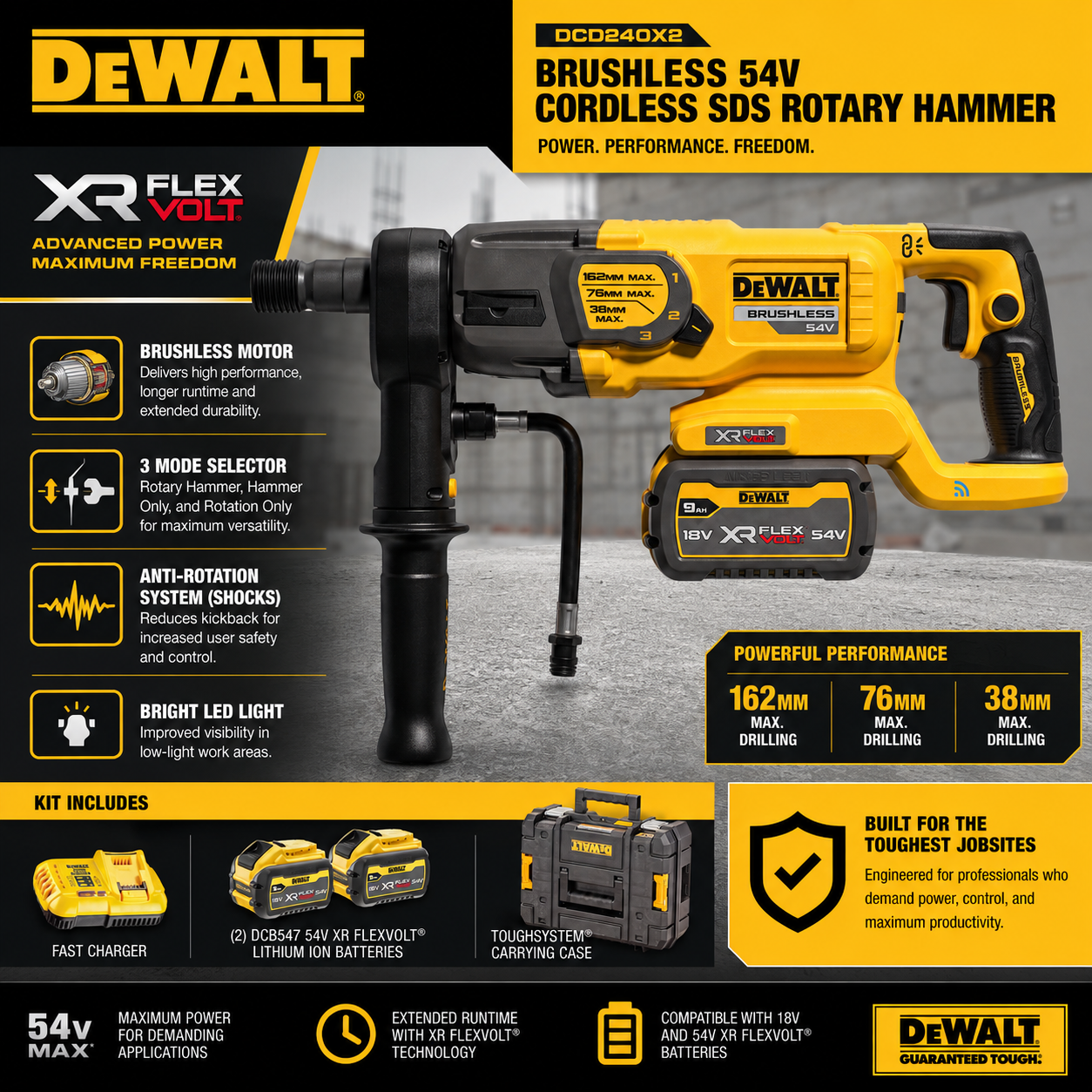 DeWalt Cordless Power DCD240X2 - Complete Kit