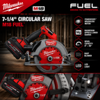 Milwaukee M18 FUEL 7-1/4-inch with a REDLITHIUM FORGE Battery