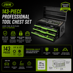 Metal TOOLBOX JBM [143 PIECES] Complete Kit