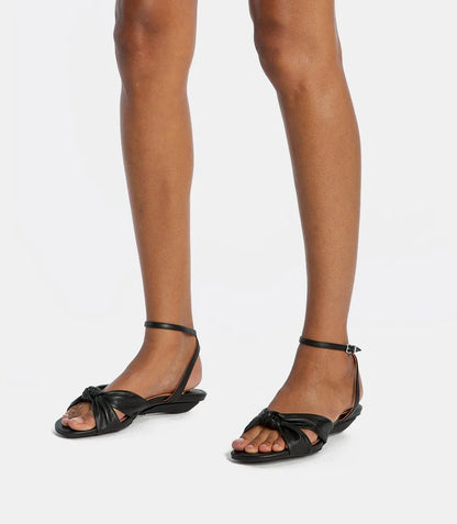 Everyday Sandals in Black Leather