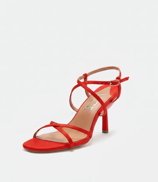 Strappy Sandals in Red
