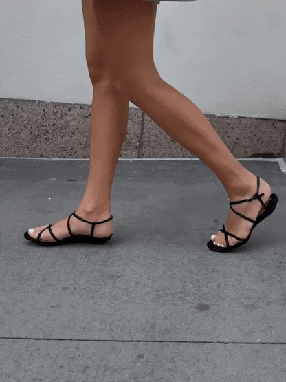 Strappy Sandals in Black