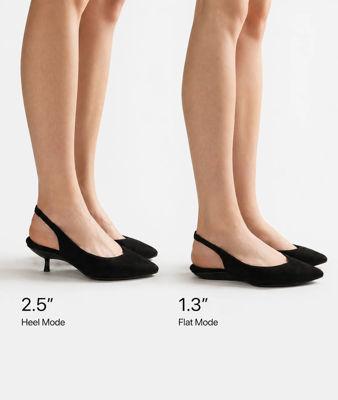 Valentina Pumps in Black Suede